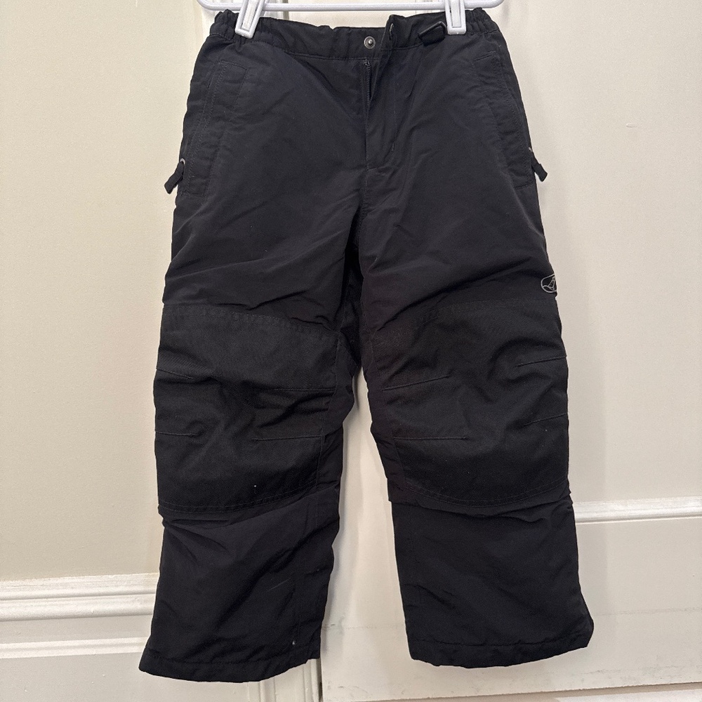 Lands End Kids Squall Snow Pants Black Size 5